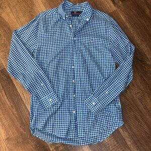 Vineyard Vines Men's Button Down Tucker Slim Fit Shirt Size Medium Blue Checked